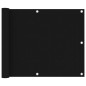 vidaXL Toldo para balcón tela oxford negro 75x500 cm vidaXL Toldo para balcón tela oxford negro 75x500 cm