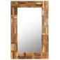 vidaXL Espejo de pared madera maciza de traviesas del tren 60x90 cm vidaXL Espejo de pared madera maciza de traviesas del tren 60x90 cm