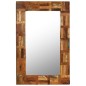 vidaXL Espejo de pared madera maciza de traviesas del tren 60x90 cm vidaXL Espejo de pared madera maciza de traviesas del tren 60x90 cm
