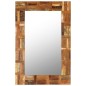 vidaXL Espejo de pared madera maciza de traviesas del tren 60x90 cm vidaXL Espejo de pared madera maciza de traviesas del tren 60x90 cm