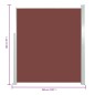 vidaXL Toldo lateral retráctil de jardín marrón 160x300 cm vidaXL Toldo lateral retráctil de jardín marrón 160x300 cm