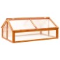 vidaXL Invernadero de madera de abeto marrón 114x80x50 cm vidaXL Invernadero de madera de abeto marrón 114x80x50 cm