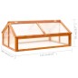 vidaXL Invernadero de madera de abeto marrón 114x80x50 cm vidaXL Invernadero de madera de abeto marrón 114x80x50 cm