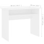 vidaXL Escritorio de madera contrachapada blanco 90x50x74 cm vidaXL Escritorio de madera contrachapada blanco 90x50x74 cm