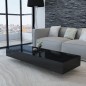 vidaXL Mesa de centro de MDF negra con brillo vidaXL Mesa de centro de MDF negra con brillo