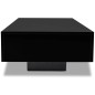 vidaXL Mesa de centro de MDF negra con brillo vidaXL Mesa de centro de MDF negra con brillo