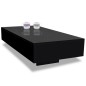vidaXL Mesa de centro de MDF negra con brillo vidaXL Mesa de centro de MDF negra con brillo