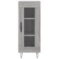 vidaXL Aparador alto madera contrachapada gris Sonoma 34,5x34x180 cm vidaXL Aparador alto madera contrachapada gris Sonoma 34,5x34x180 cm