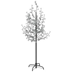 vidaXL Árbol LED con flor de cerezo 200 LED blanco cálido 180 cm