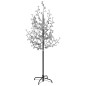 vidaXL Árbol LED con flor de cerezo 200 LED blanco cálido 180 cm