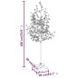 vidaXL Árbol LED con flor de cerezo 200 LED blanco cálido 180 cm