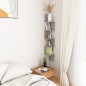 vidaXL Estante esquina pared contrachapado gris hormigón 20x20x127,5cm vidaXL Estante esquina pared contrachapado gris hormigón 20x20x127,5cm