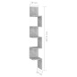 vidaXL Estante esquina pared contrachapado gris hormigón 20x20x127,5cm vidaXL Estante esquina pared contrachapado gris hormigón 20x20x127,5cm