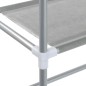 vidaXL Estantería de 3 niveles sobre lavadora plateado 69x28x169 cm