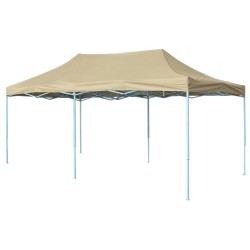 vidaXL Carpa pleglable Pop-up 3x6 m blanco crema