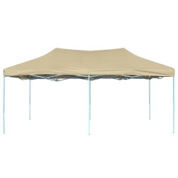 vidaXL Carpa pleglable Pop-up 3x6 m blanco crema