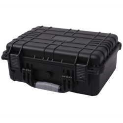 vidaXL Maletín protector de equipo negro 40,6x33x17,4 cm  