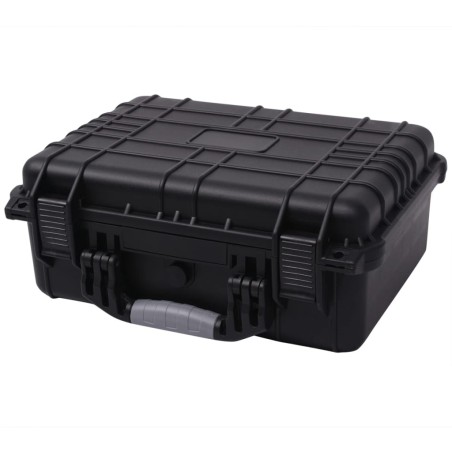 vidaXL Maletín protector de equipo negro 40,6x33x17,4 cm  