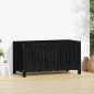 vidaXL Caja de almacenaje jardín madera de pino negro 121x55x64 cm vidaXL Caja de almacenaje jardín madera de pino negro 121x55x64 cm