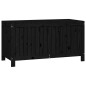 vidaXL Caja de almacenaje jardín madera de pino negro 121x55x64 cm vidaXL Caja de almacenaje jardín madera de pino negro 121x55x64 cm