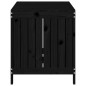 vidaXL Caja de almacenaje jardín madera de pino negro 121x55x64 cm vidaXL Caja de almacenaje jardín madera de pino negro 121x55x64 cm