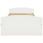 vidaXL Estructura de cama 2 cajones madera maciza pino blanca 90x200cm vidaXL Estructura de cama 2 cajones madera maciza pino blanca 90x200cm