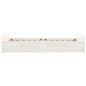 vidaXL Estructura de cama 2 cajones madera maciza pino blanca 90x200cm vidaXL Estructura de cama 2 cajones madera maciza pino blanca 90x200cm