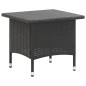 vidaXL Mesita de centro de ratán sintético negro 50x50x47 cm vidaXL Mesita de centro de ratán sintético negro 50x50x47 cm