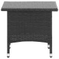 vidaXL Mesita de centro de ratán sintético negro 50x50x47 cm vidaXL Mesita de centro de ratán sintético negro 50x50x47 cm