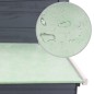 vidaXL Gallinero con 1 jaula para huevos madera gris vidaXL Gallinero con 1 jaula para huevos madera gris