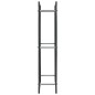vidaXL Leñero de acero negro 44x20x100 cm vidaXL Leñero de acero negro 44x20x100 cm