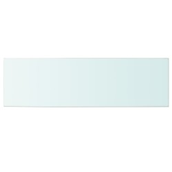 vidaXL Panel de estante vidrio claro 100x30 cm