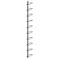 vidaXL Botellero de pared para 10 botellas metal negro vidaXL Botellero de pared para 10 botellas metal negro