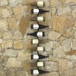 vidaXL Botellero de pared para 10 botellas metal negro vidaXL Botellero de pared para 10 botellas metal negro