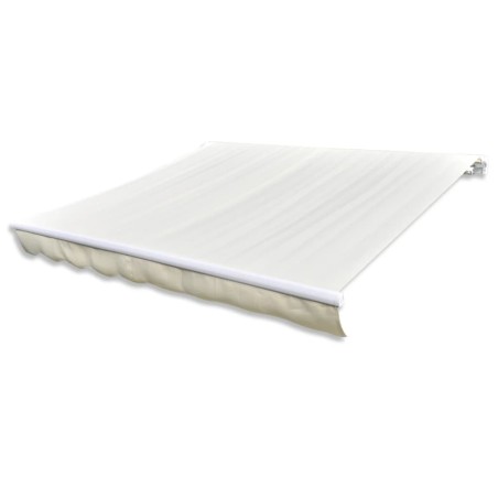 vidaXL Toldo de lona blanco crema 4x3 m (sin estructura)