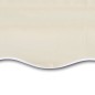 vidaXL Toldo de lona blanco crema 4x3 m (sin estructura)