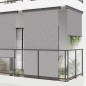 vidaXL Toldo lateral de balcón gris 175x250 cm