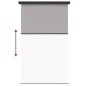 vidaXL Toldo lateral de balcón gris 175x250 cm