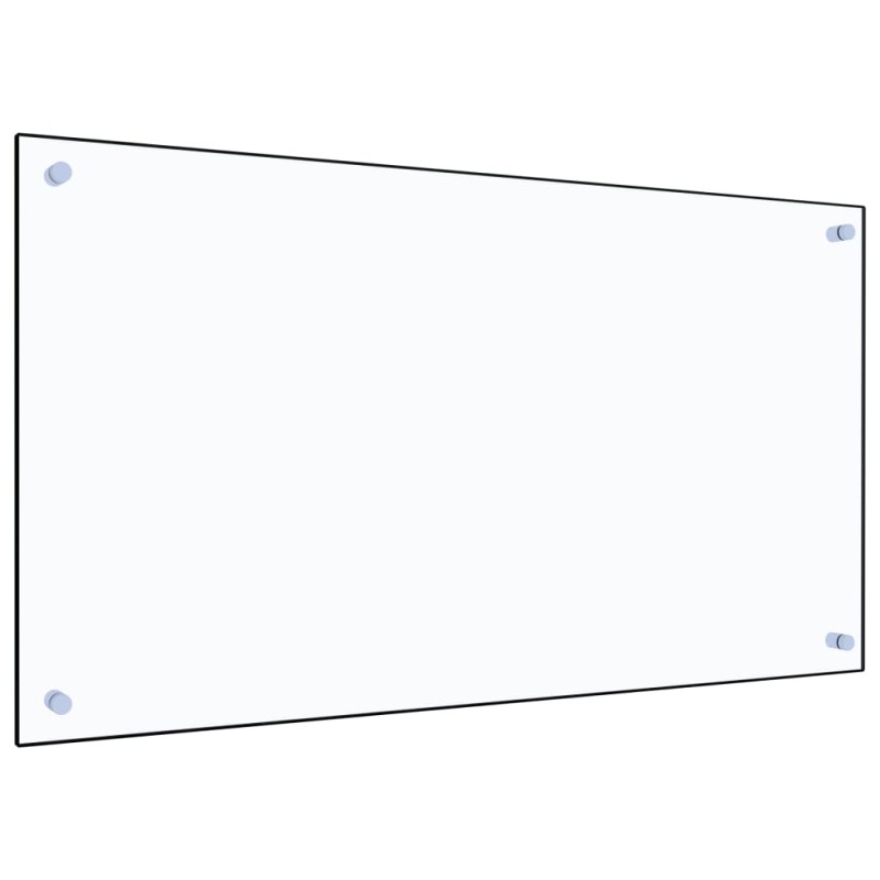 vidaXL Protector contra salpicaduras cocina vidrio templado 90x50 cm