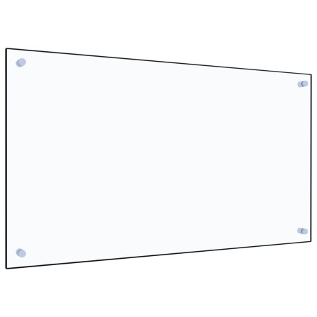 vidaXL Protector contra salpicaduras cocina vidrio templado 90x50 cm