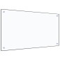 vidaXL Protector contra salpicaduras cocina vidrio templado 90x50 cm