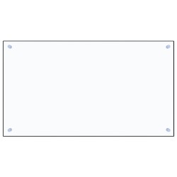 vidaXL Protector contra salpicaduras cocina vidrio templado 90x50 cm