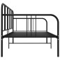 vidaXL Estructura de sofá cama de metal negro 90x200 cm