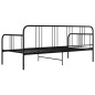 vidaXL Estructura de sofá cama de metal negro 90x200 cm