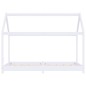 vidaXL Estructura de cama infantil madera maciza pino blanco 80x160 cm vidaXL Estructura de cama infantil madera maciza pino blanco 80x160 cm