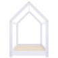 vidaXL Estructura de cama infantil madera maciza pino blanco 80x160 cm vidaXL Estructura de cama infantil madera maciza pino blanco 80x160 cm