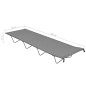 vidaXL Camas de camping 2 uds tela Oxford y acero gris 180x60x19 cm vidaXL Camas de camping 2 uds tela Oxford y acero gris 180x60x19 cm