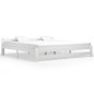 vidaXL Estructura de cama madera maciza de pino blanca 200x200 cm vidaXL Estructura de cama madera maciza de pino blanca 200x200 cm