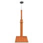 vidaXL Ducha de jardín de madera maciza eucalipto y acero