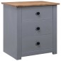 vidaXL Mesita de noche de madera maciza pino estilo Panamá 46x40x57 cm vidaXL Mesita de noche de madera maciza pino estilo Panamá 46x40x57 cm